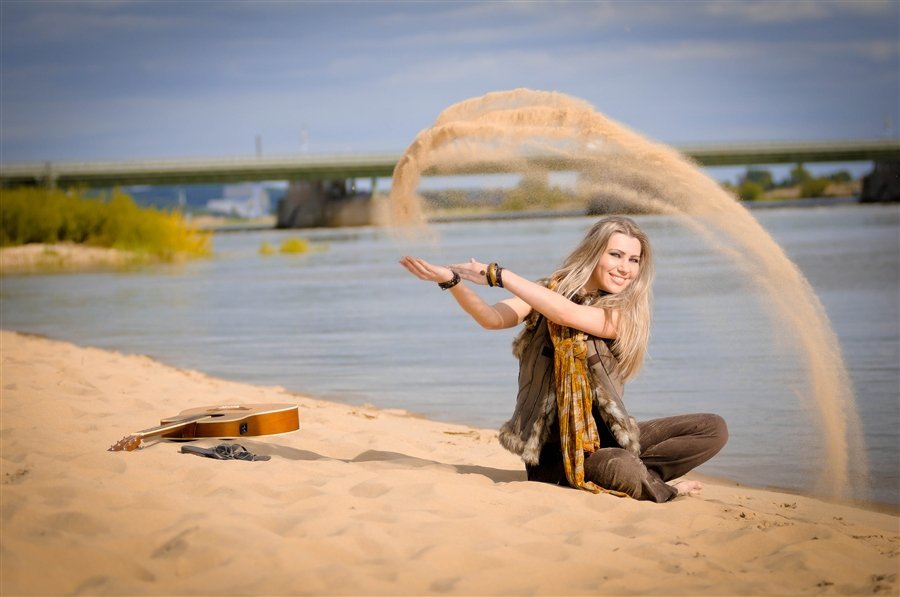 Песочная терапия на пляже