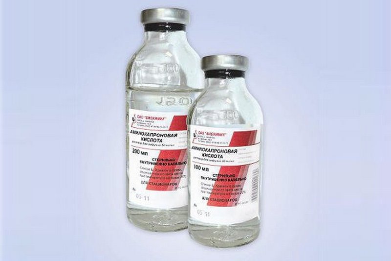 Аминокапроновая кислота во флаконах
