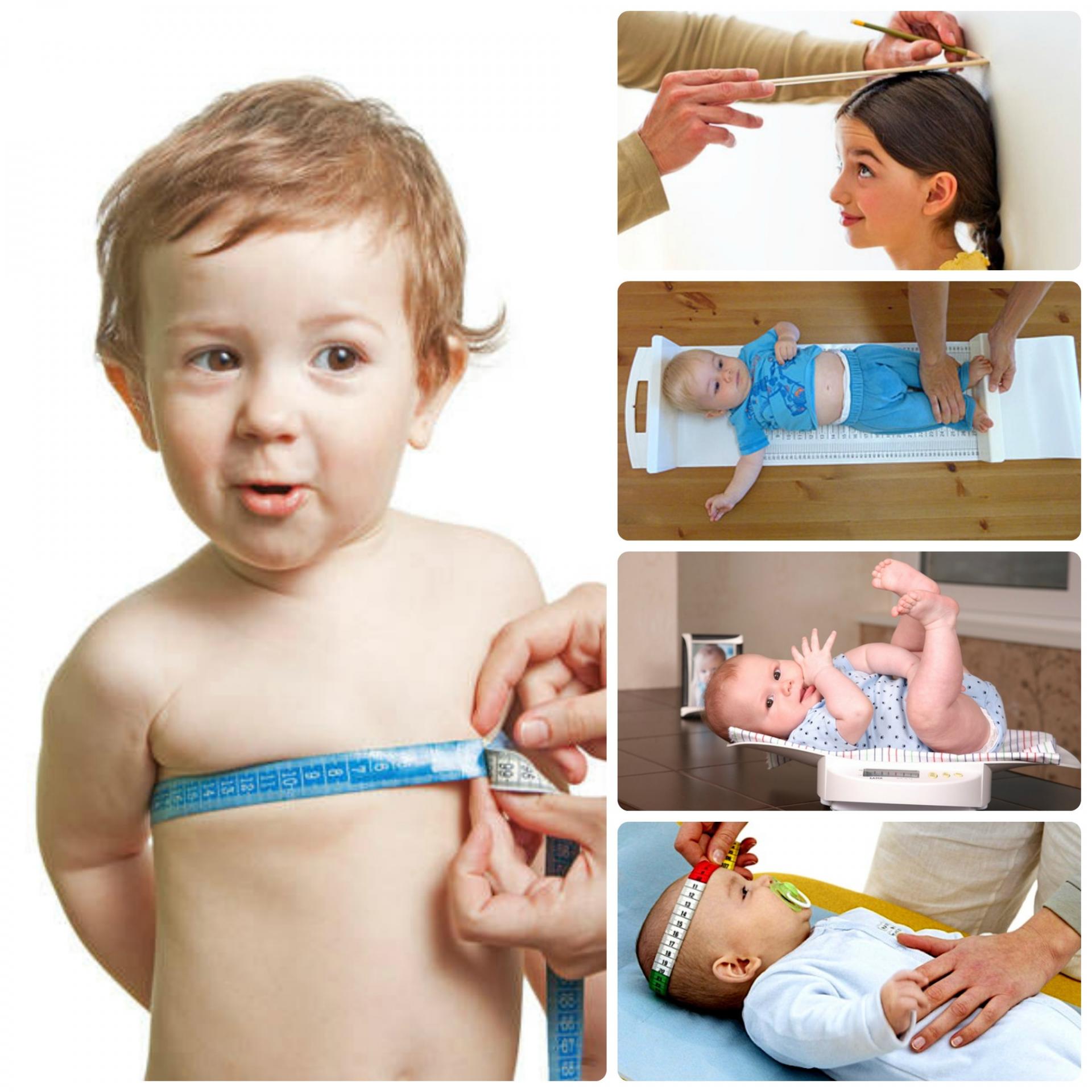 Центильные таблицы физического развития детей (рост, вес, обхваты груди и головы)