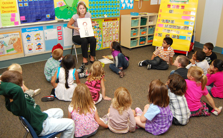 Занятие в детском саду