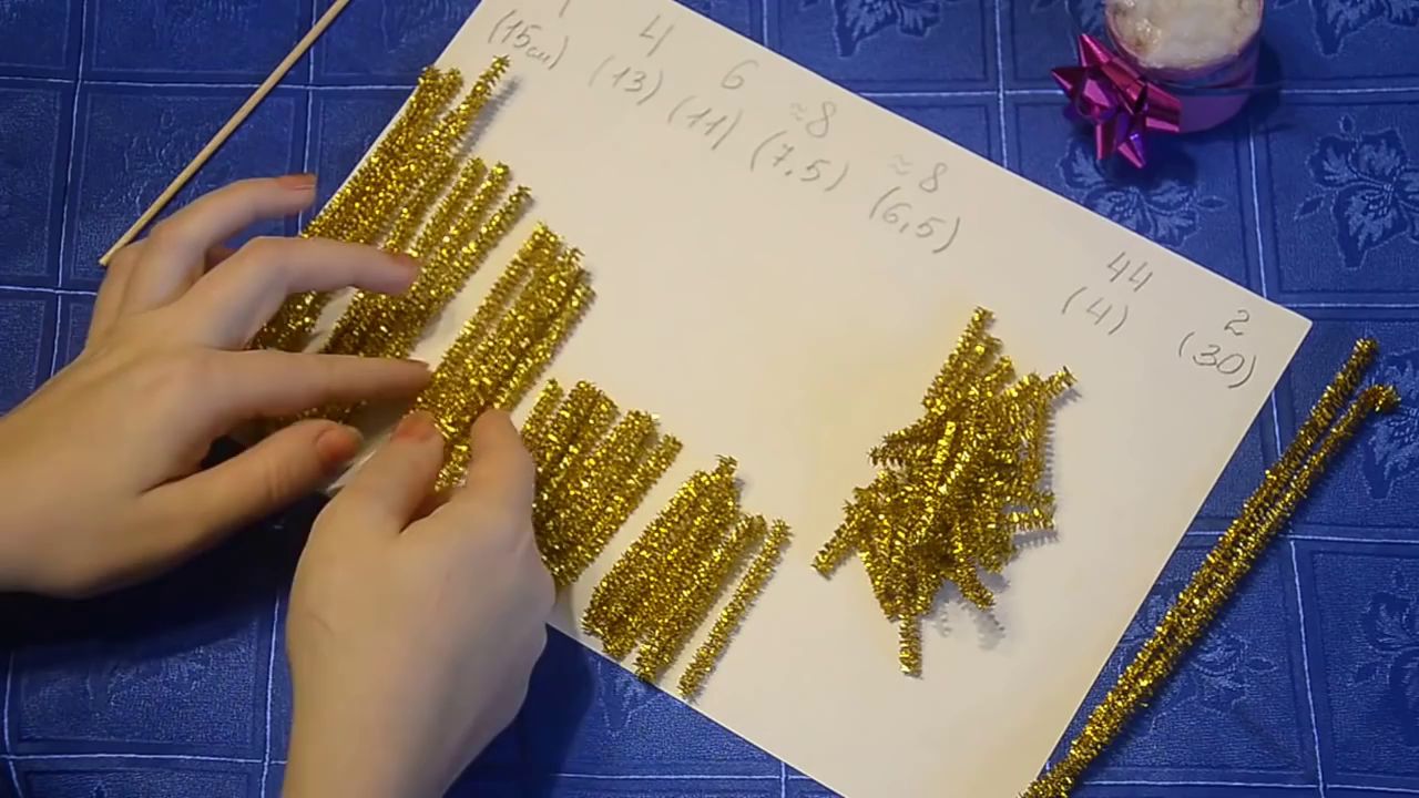 Отрезки синельной проволоки