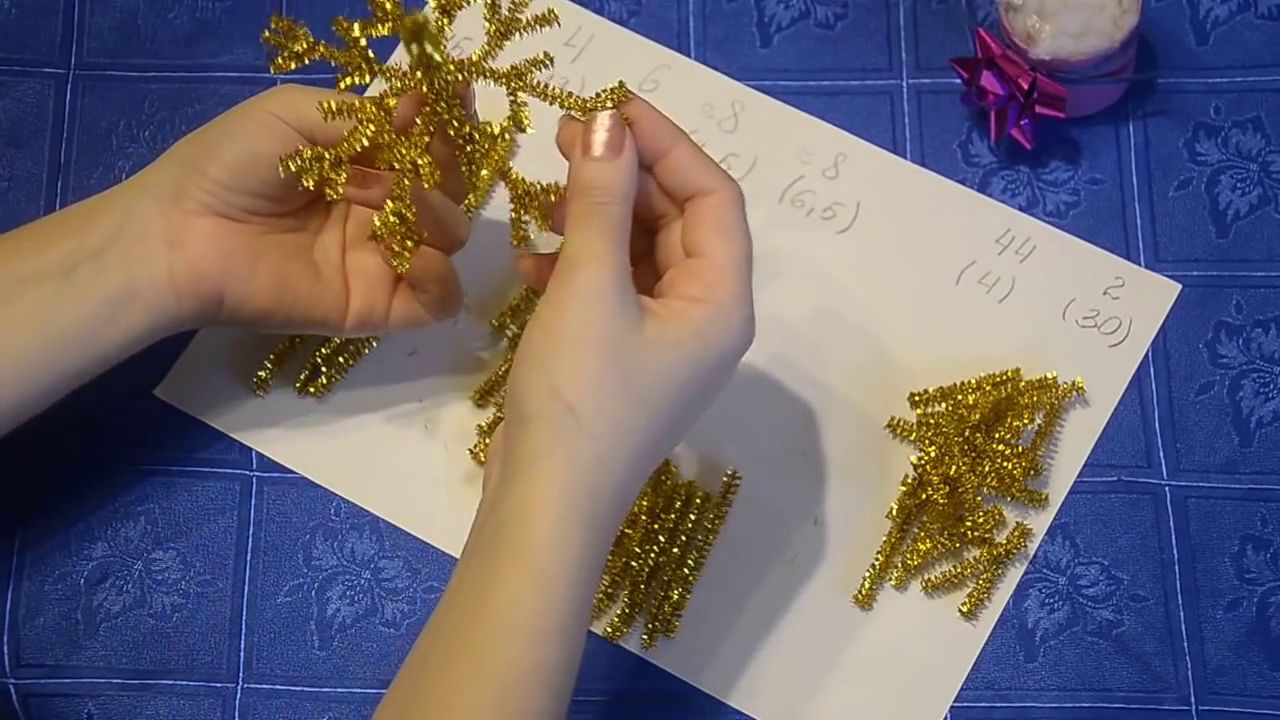 Формирование еловых веточек