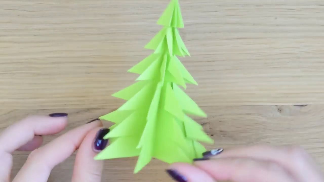 Елка из бумаги своими руками