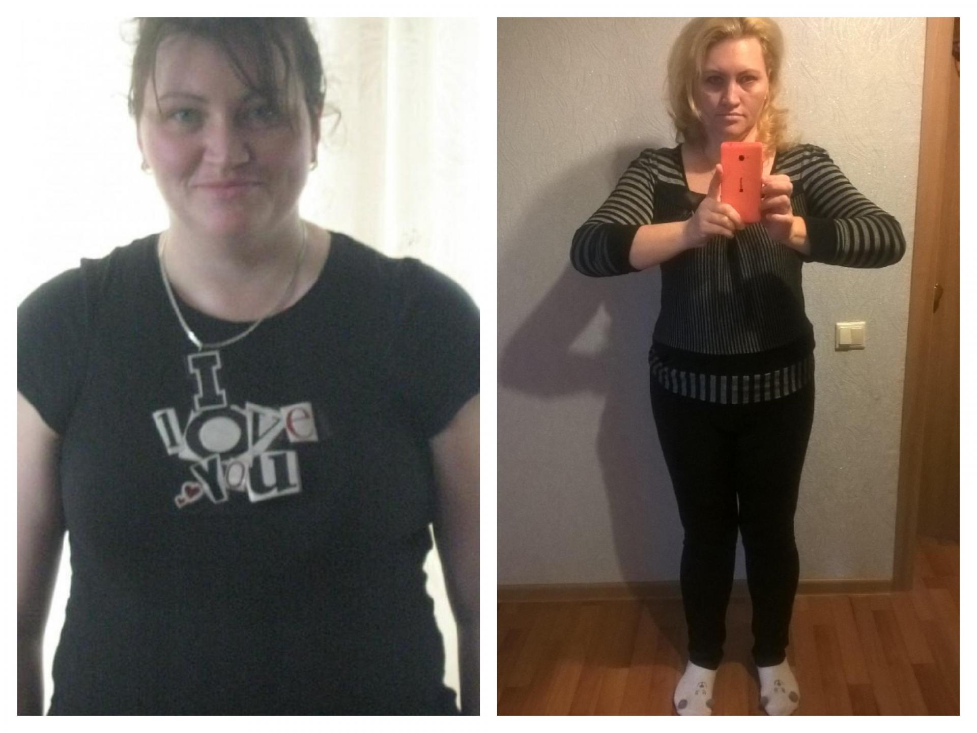 Фото женщины до и после диеты Магги