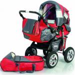 Коляска-трансформер с люлькой-переноской в комплекте