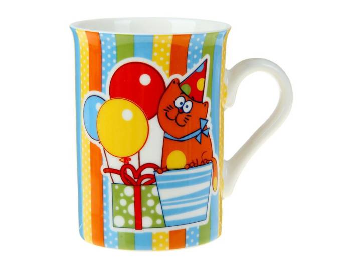 Кружка с изображением кота на подарке