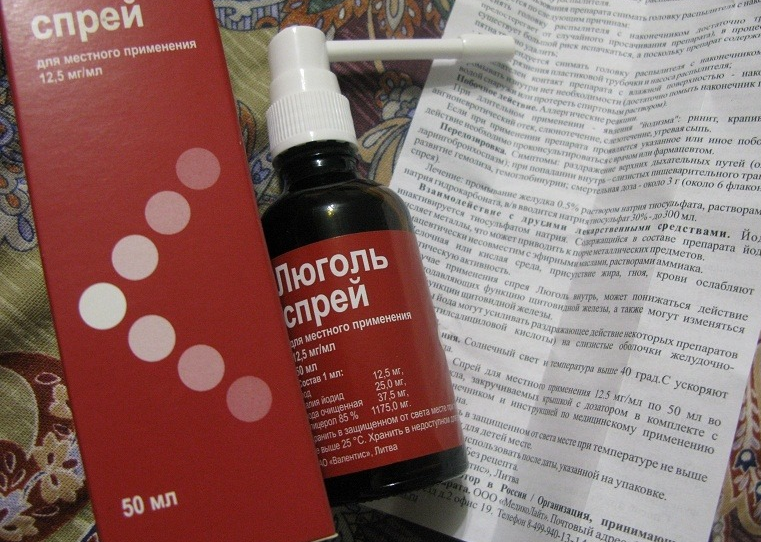 Люголь спрей