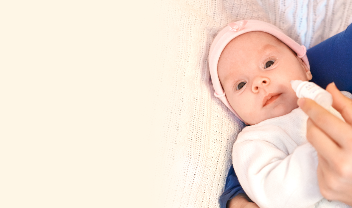 малыш дышит носом