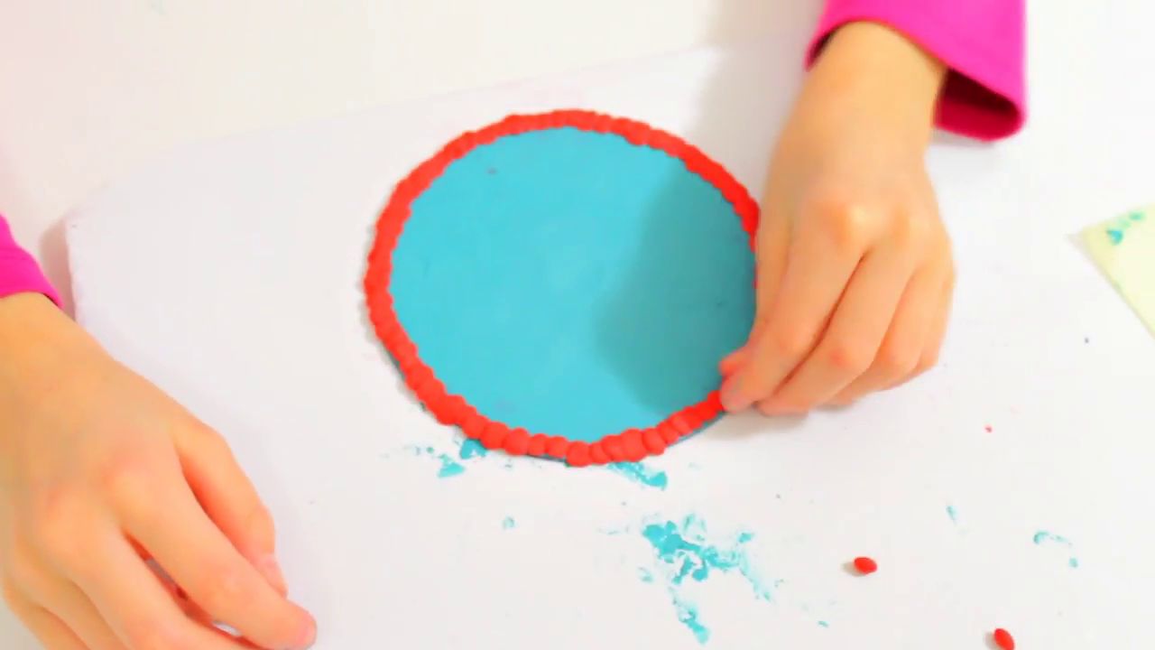 Лепка часов из пластилина