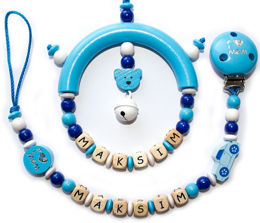 Именной держатель для пустышки