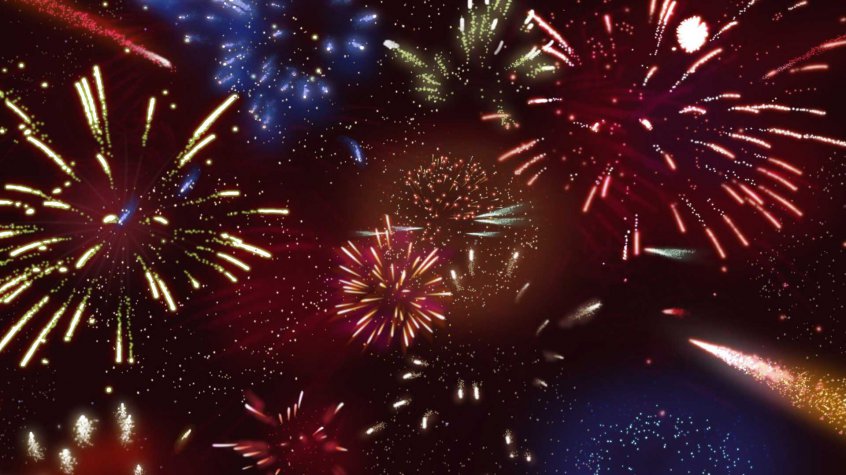 Салют в небе