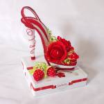 Туфелька из конфет