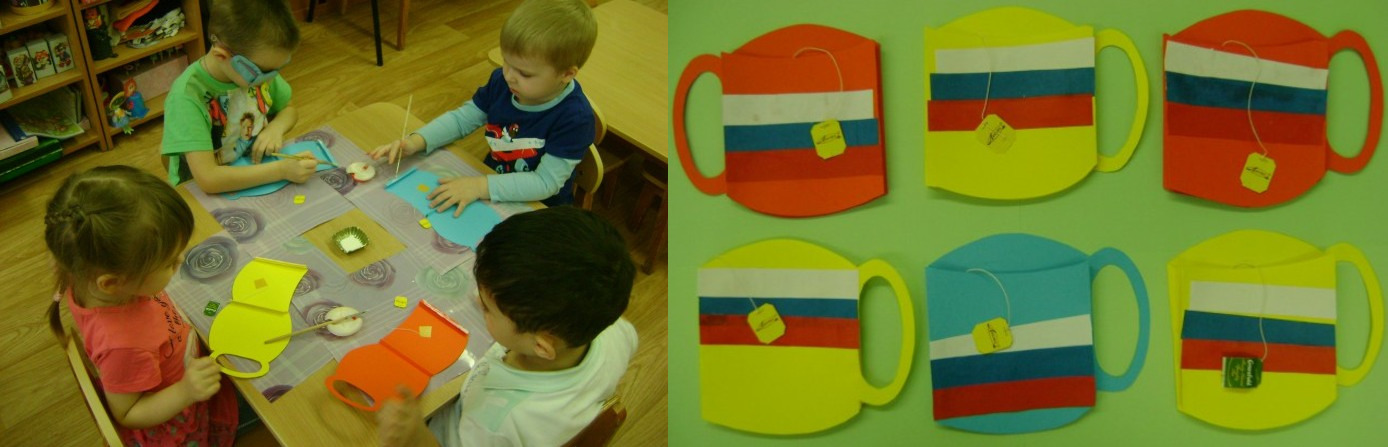 Дошкольники изготавливают поделки-кружки