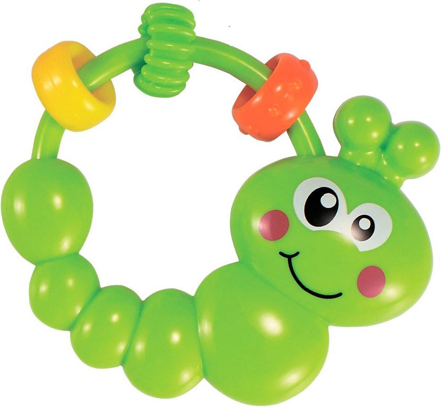 погремушка в виде гусеницы