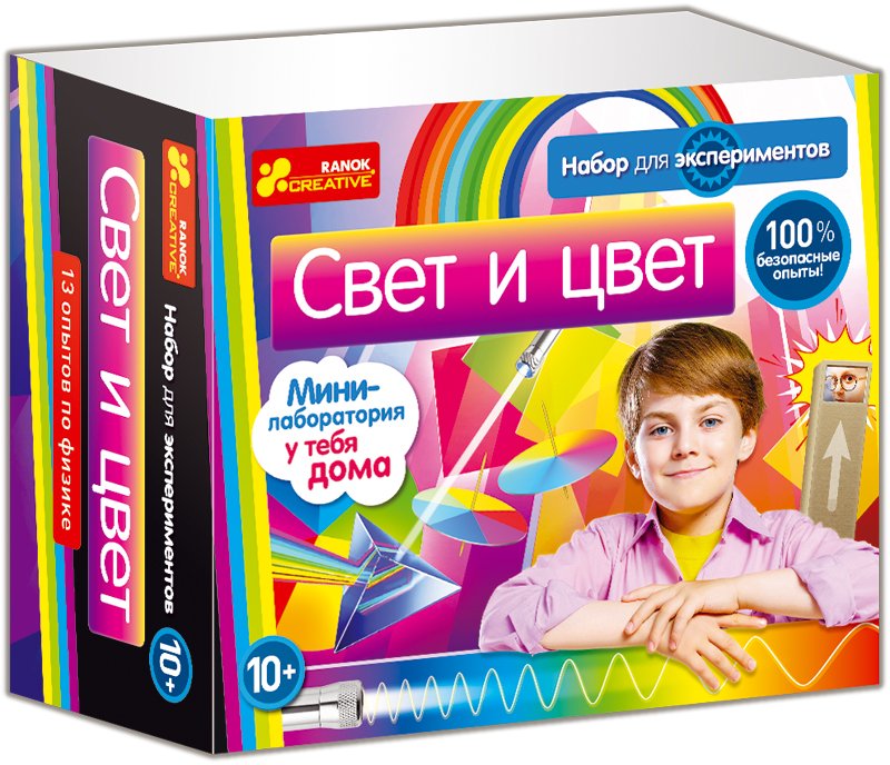 коробка с научным набором для экспериментов с электричеством