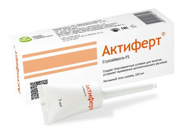 Упаковка и тюбик геля Актиферт
