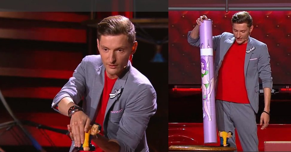 Стоп-кадр из стендапа Павла Воли