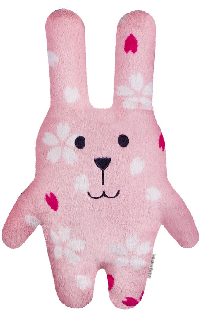 Розовый игрушечный заяц
