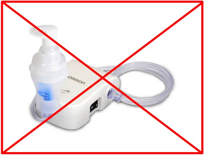 перечеркнутый небулайзер