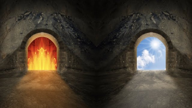 Символические дороги, ведущие в ад и в рай