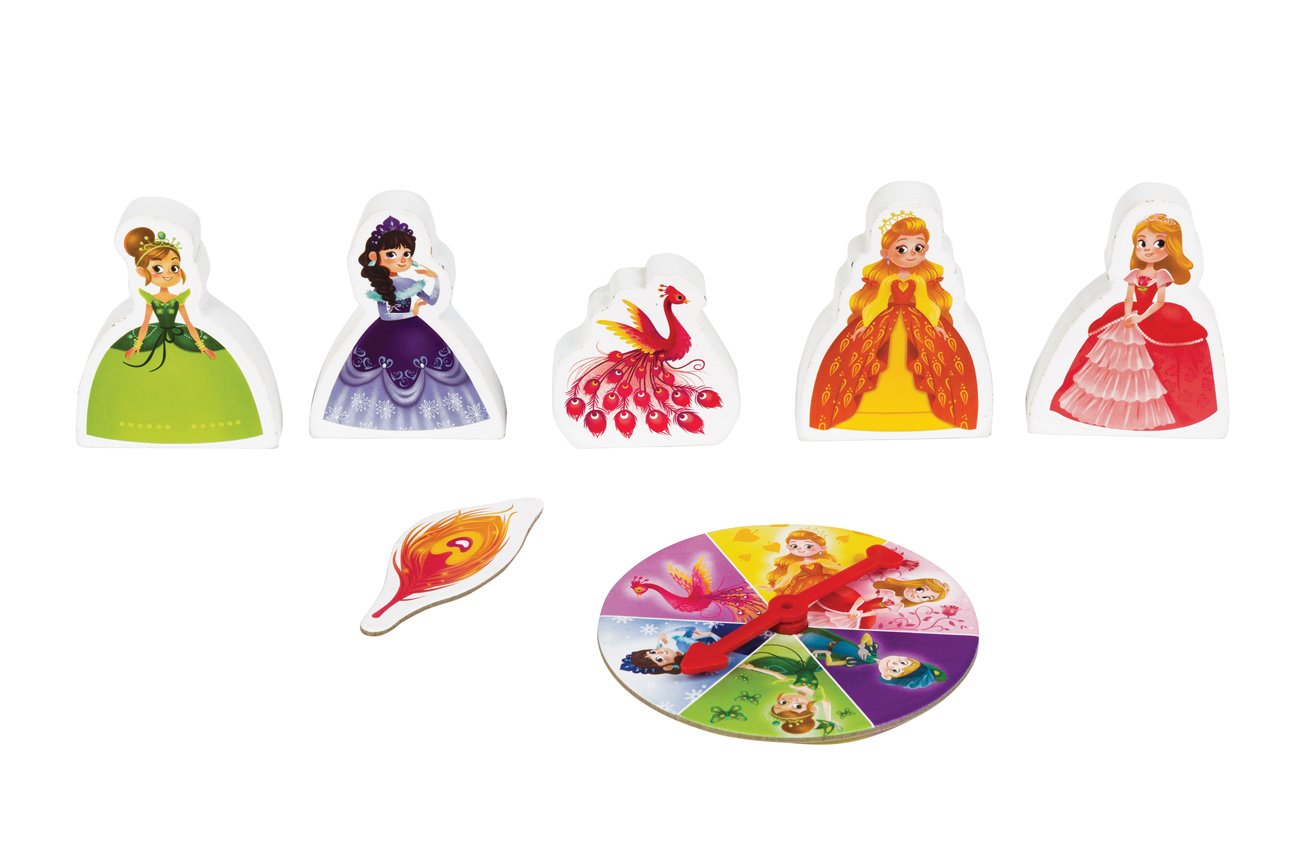 Персонажи игры: четыре принцессы, Жар-птица, перо Жар-птицы и стрелка