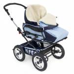 Коляска Reindeer Mega 2 в 1 меховой конверт