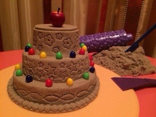 Торт из кинетического песка