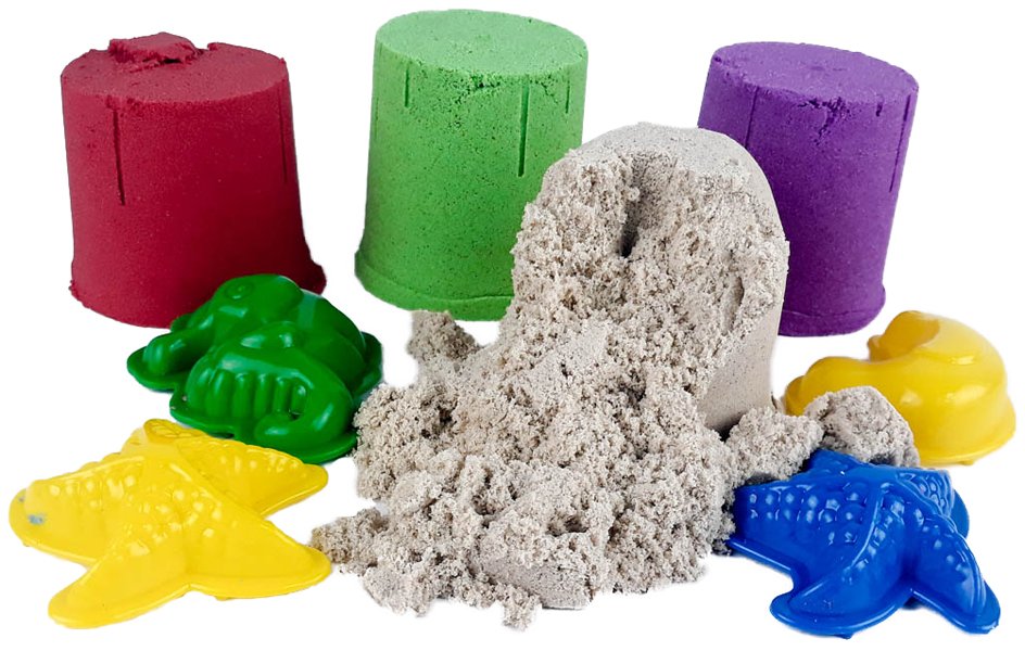 Кинетический песок разноцветный