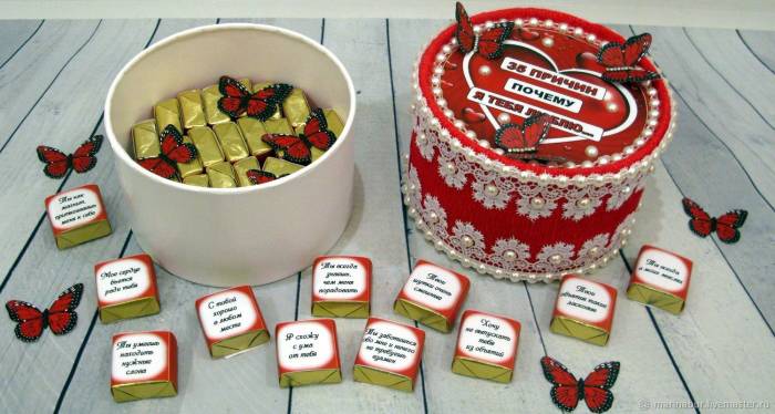 конфеты Почему я люблю тебя