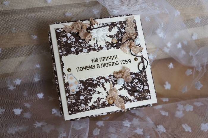 декупаж коробки Почему я люблю тебя