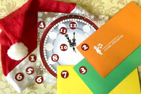 Новогодние часы без циферблата