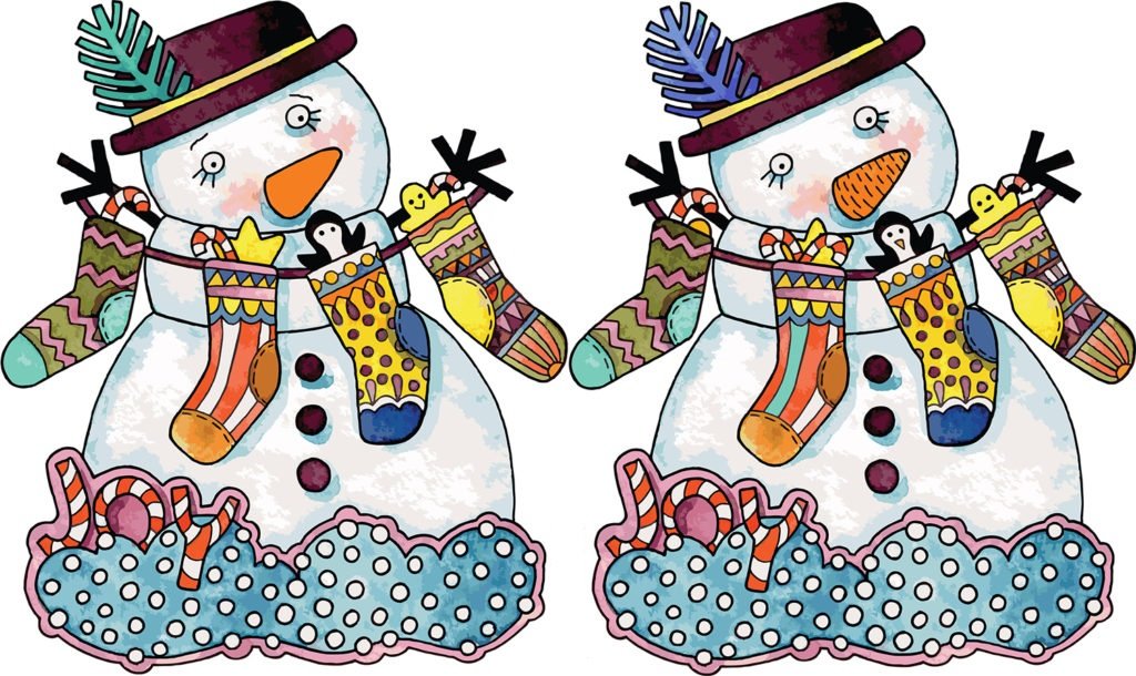 Снеговики, имеющие отличия
