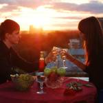 Романтический ужин на крыше