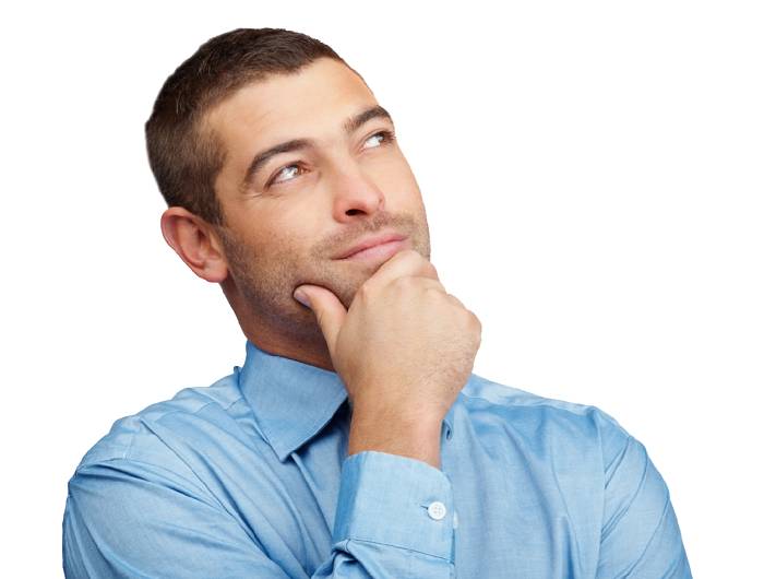 Мужчина задумался