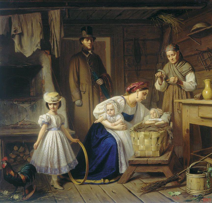 Кормилица навещает своего ребёнка