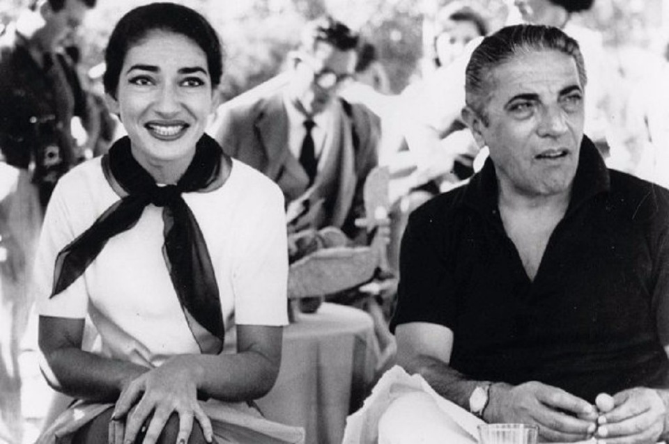 Мария Каллас и Аристотель Онассис