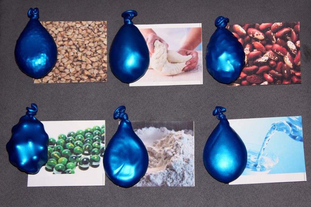 Сенсорные мешочки из шариков