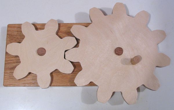 Шестерёнки из нескольких слоёв картона