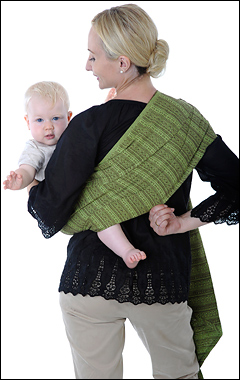 Расправление ткани переноски