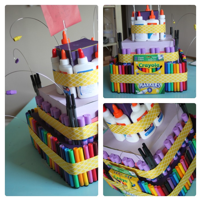 Торт из канцелярских товаров