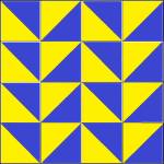 Жёлто-синий узор