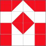 Красно-белый узор