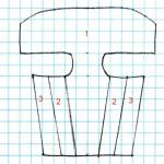 Выкройка спинки